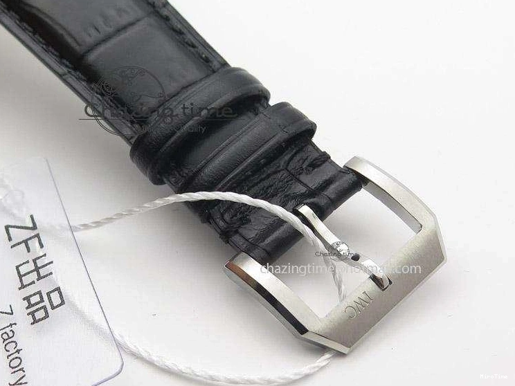 MIROTIME 0417 Sustainable Portuguese IW545408 White Dial ZF 1:1 Best Edition On Dark Blue Leather Strap 7335